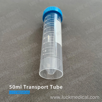 PC Plastic Transport Tube 50ml Lab Use